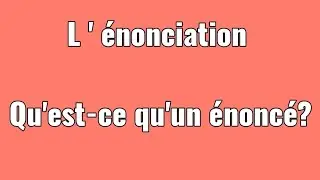 L'énonciation 1ère année bac