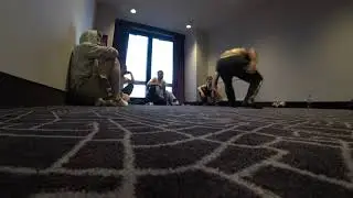 BBOY CYGA OBC CREW freestyle in a hotel on red bull bc one