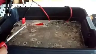 HHO cleaning cast iron pan