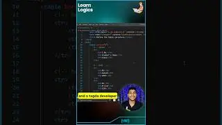 6/35: Learn to refine tables using thead,tbody & tfoot | HTML Shorts Series | #webdevelopment #html