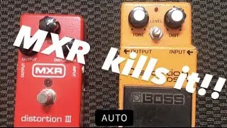 MXR Distortion III VS Boss DS1 - silver screw - Japan