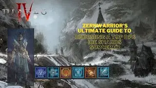 Zernwarrior's Ice shards sorcerer guide for Diablo 4. Level 100 easy Tier 60-70 Dungeons
