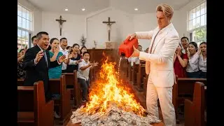 Um milionário ateu queimou o dízimo para zombar da igreja… até que algo inexplicável aconteceu