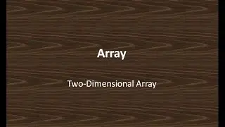 C Programming Tutorial for Beginners part 8 | Two – Dimensional Array in C Language