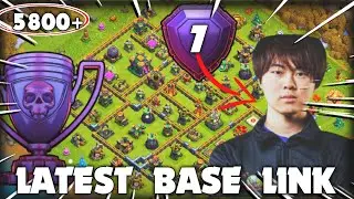 New TH14 Legend Base of Global Ranking 7 Gaku with Link || 6000+ 🏆 & Legend Hits | Clash of Clans
