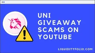 Uniswap Giveaway Scams on YouTube - be careful!
