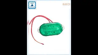 Green LED Warning Light with Siren 12V DC, Blinker Blinking Lamp Industrial Warning Design Strobe...