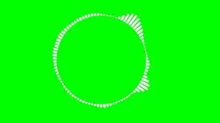 Green screen Audio spectrum