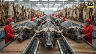 Inside Buffalo Leather Factory &ndash; Full Process | How Million-Dollar Sofas Are Made