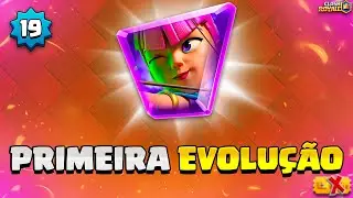 FINALMENTE MINHA PRIMEIRA EVOLU&Ccedil;&Atilde;O na conta F2P - Clash Royale!