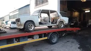 nos traen para restaurar este seat 124 de Almería muchos años parado motor swap 2000cc