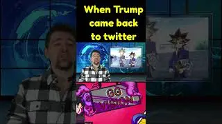When Trump came back to twitter #anime #satire #yugioh