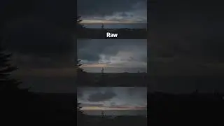 Raw vs Color grade edit on a timelapse