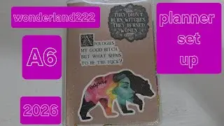 Walk Through & Set Up of my Wonderland222 A6 Planner | 2026 Planner Set Up