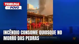 Incêndio destrói quiosque no Morro das Pedras durante a madrugada