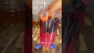 Blueberry Lemonade 🫐 #shorts #drink #recipe