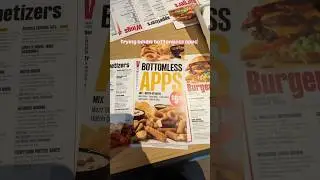 trying the bottomless apps from Buffalo Wild Wings! #comeeatwithme #buffalowildwings #bottomlessapps