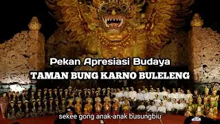 PEMENTASAN SEKEE GONG ANAK - ANAK DESA BUSUNGBIU DI TAMAN BUNG KARNO BULELENG