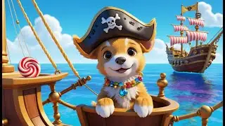 Pirate Paws and the Treasure Hunt | Fun Pirate Song for Kids | Adventure Rhyme on the High Seas