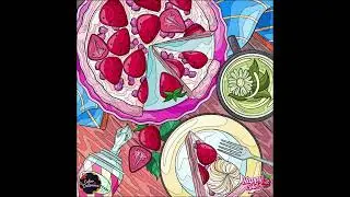 Strawberry Cake with Matcha Latte | Adult Coloring | Coloring Apps