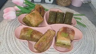 Filling platter with Baklava Asmr filling platter with Turkish sweets😋 #viral #trending #million