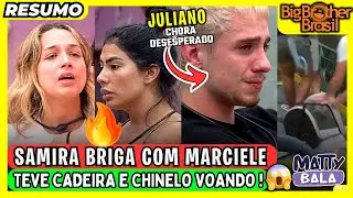 🟡CAOS na COZINHA: A CADEIRA e o CHINELO VOARAM! SAMIRA BRIGA com MARCIELE // BBB 26 #bbb #bbb26