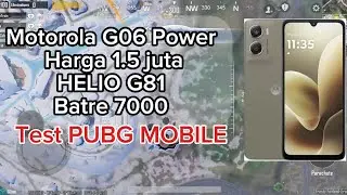 Тестовый игровой PUBG MOBILE Motorola G06 Power ..Helio G81 ..