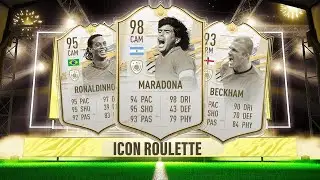 MOMENTS #ICON PACKED IN OUR FIRST ICON ROULETTE!!🤑 | FIFA 21 ULTIMATE TEAM