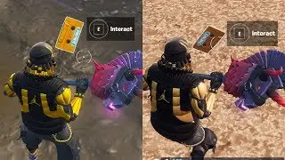 Fortnite Collect the Visitor recording in Moisty Palms and Greasy Grove