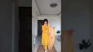 Yellow kurta set #kurtihaul #suitset #outfitinspiration