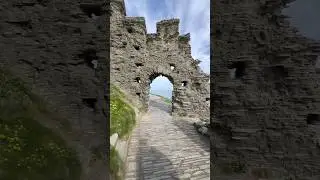 Castle Ruin with Ocean View #castle #history #old #ruins #oceanview #views #ocean #explore #shorts