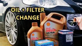 Engine Oil And Oil Filter Change VW Passat CC R36 VR-6 2008. JUST EASY.