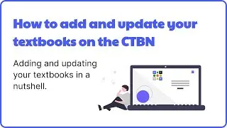 3. How to add and update textbook information manually on CTBN Cameroon