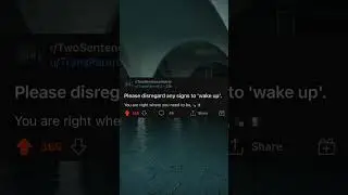 R/ Two Sentence Horror