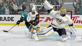 NHL 16 (Xbox One) Sharks vs Predators Stanley Cup Playoffs Game 1 Sim