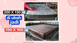 cara mengurangi dan menambah ukuran kasur spring bed/matras/per rakitan.