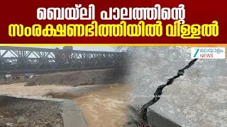 Wayanad Bailey Bridge Closed | ചൂരൽമല ബെയ്ലി പാലത്തിൻ്റെ ഭിത്തിയിൽ വിള്ളൽ, താത്കാലികമായി അടച്ചു