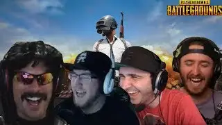 Dr Disrespect gets Massacred with Summit1g GoldGlove and JoshOG - Battlegrounds Squads