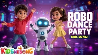 Robo Dance Party Fun Kids Learning Song 🤖 Robot Fun Kids Animation Song 🕺 Kids Nursery Rhymes Song