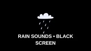Black Screen Rain Sounds 🌧️ No Light for Deep Sleep | Dark Screen Sleep Aid