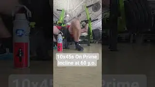 Prime Incline Press @ 60 Years Old 184 lbs.