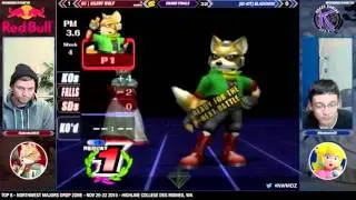 NWM Drop Zone - GC | Silent Wolf (Fox) Vs. [62-Bit]Bladewise (Peach) (Top 8 G Finals) - Project M
