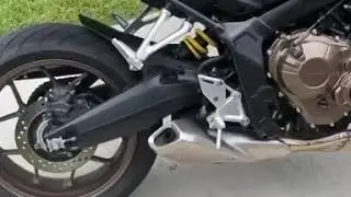 Honda CB650r Akrapovic exhaust sound