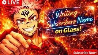 Live Sand Art | Writting Subscriber Name On Glass ❤️☝️☝️