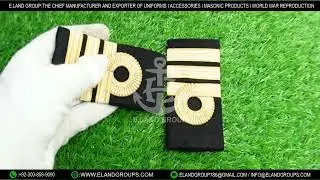 Navy Shoulder boards Epaulettes, Royal Navy Lt Lieutenant Rank Insignia Shoulder Strap
