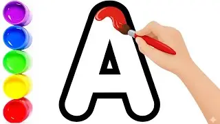 Алфавит, песенка про алфавит, ABCD, от А до Я, детские стишки, счет, детское рисование, обучение ...