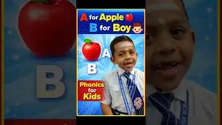 A for Apple 🍎 B for Boy 👦 | Cute Kid Learning Phonics Alphabet | ABC for Kids