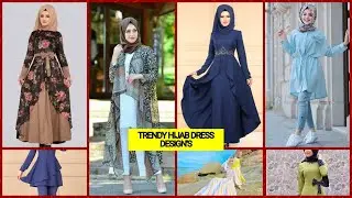 Trendy and modern girl hijab dress designs/ latest summer hijab outfits/ beautiful hijab dresses