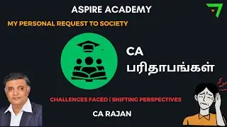 My Personal Request to Society | CA Parithabangal | Aspire Academy
