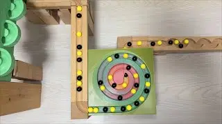 Marble Run Race ASMR ✨ 3D printed track + Snake-shaped wooden track + square track